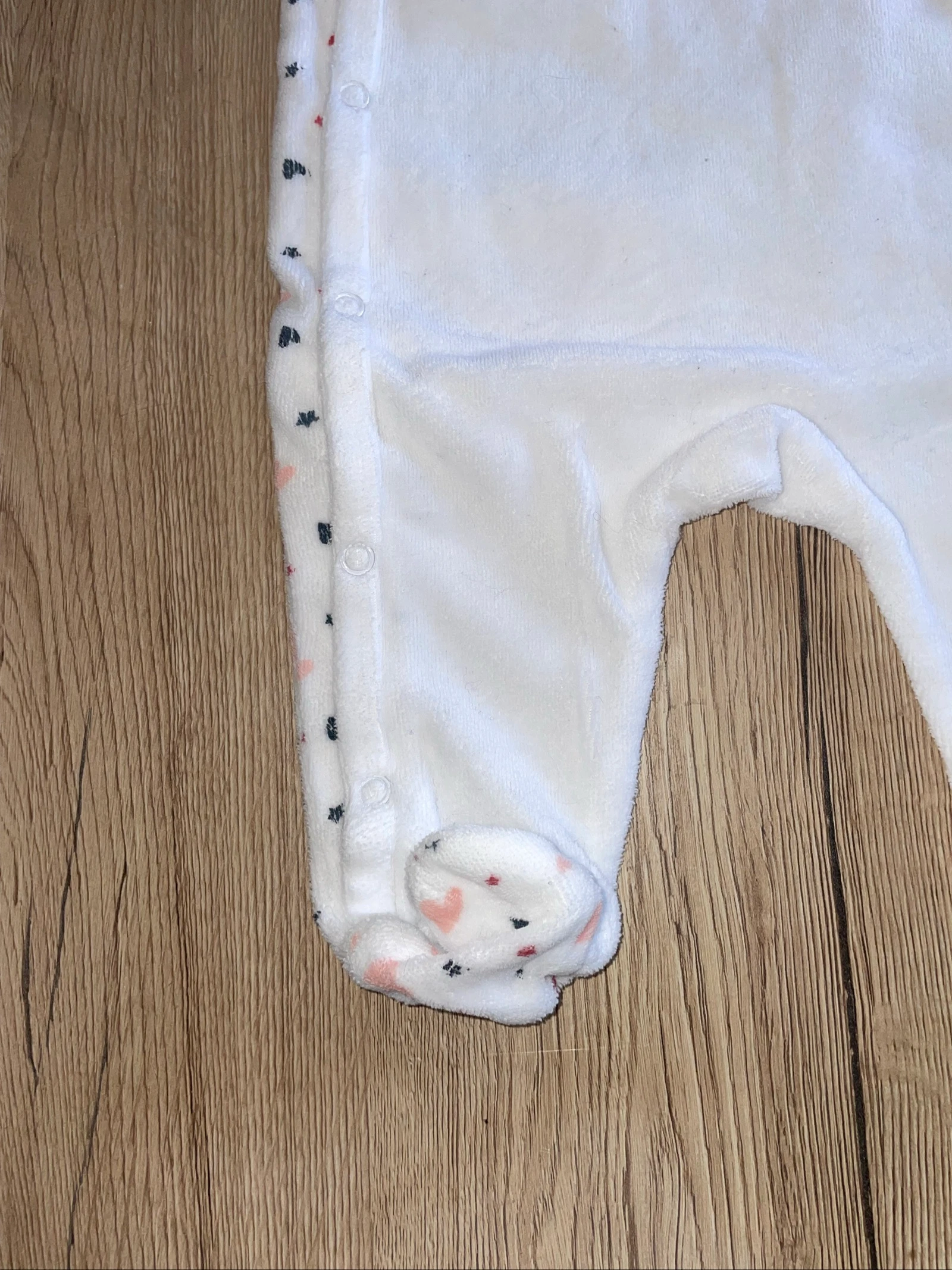 3-month velvet pajamas 62 cm front opening – photo 2